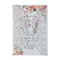 Butterfly Invitation Card Valentine's Day Greeting Card Marriage Invitation Card Laser Cut